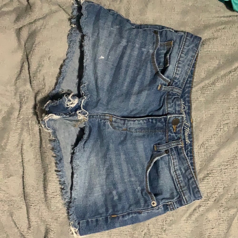 denim shorts